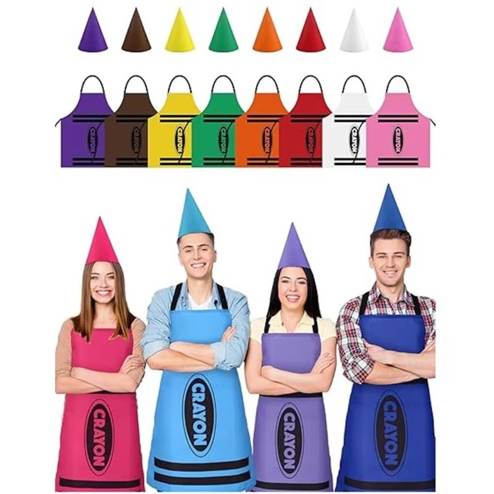 Party Hat Cone - Yeni Renkli Boya Kalemi Temalı Gnome