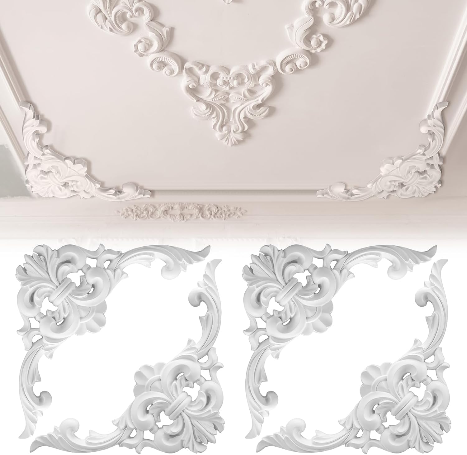 Flower Wall Panel - PU Tavan Pervaz Seti Köşe Duvar