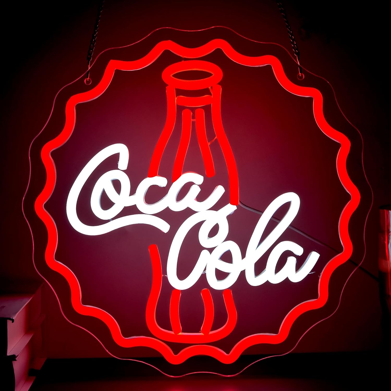 Neon Sign Party - Cola Neon Burcu Sanat Duvar Lambası