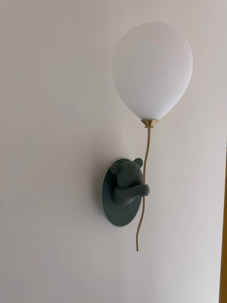 Led Balloon Light - Yaratıcı Ayı Duvar Lambası Karikatür Balon