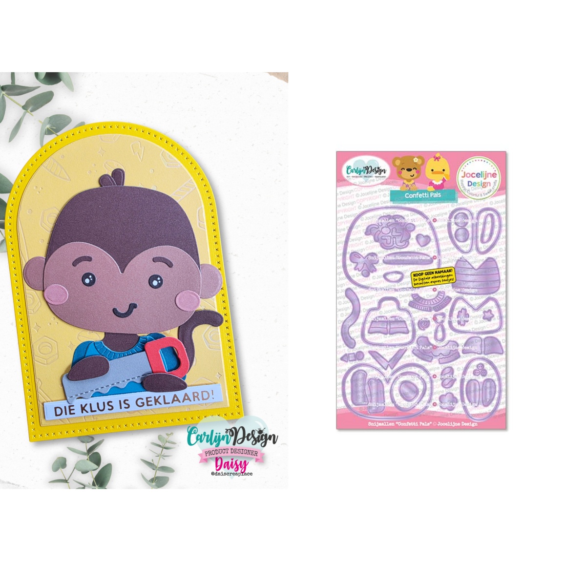 Papercraft Supply Confetti - Konfeti Pals Metal Kesme Ölür DIY
