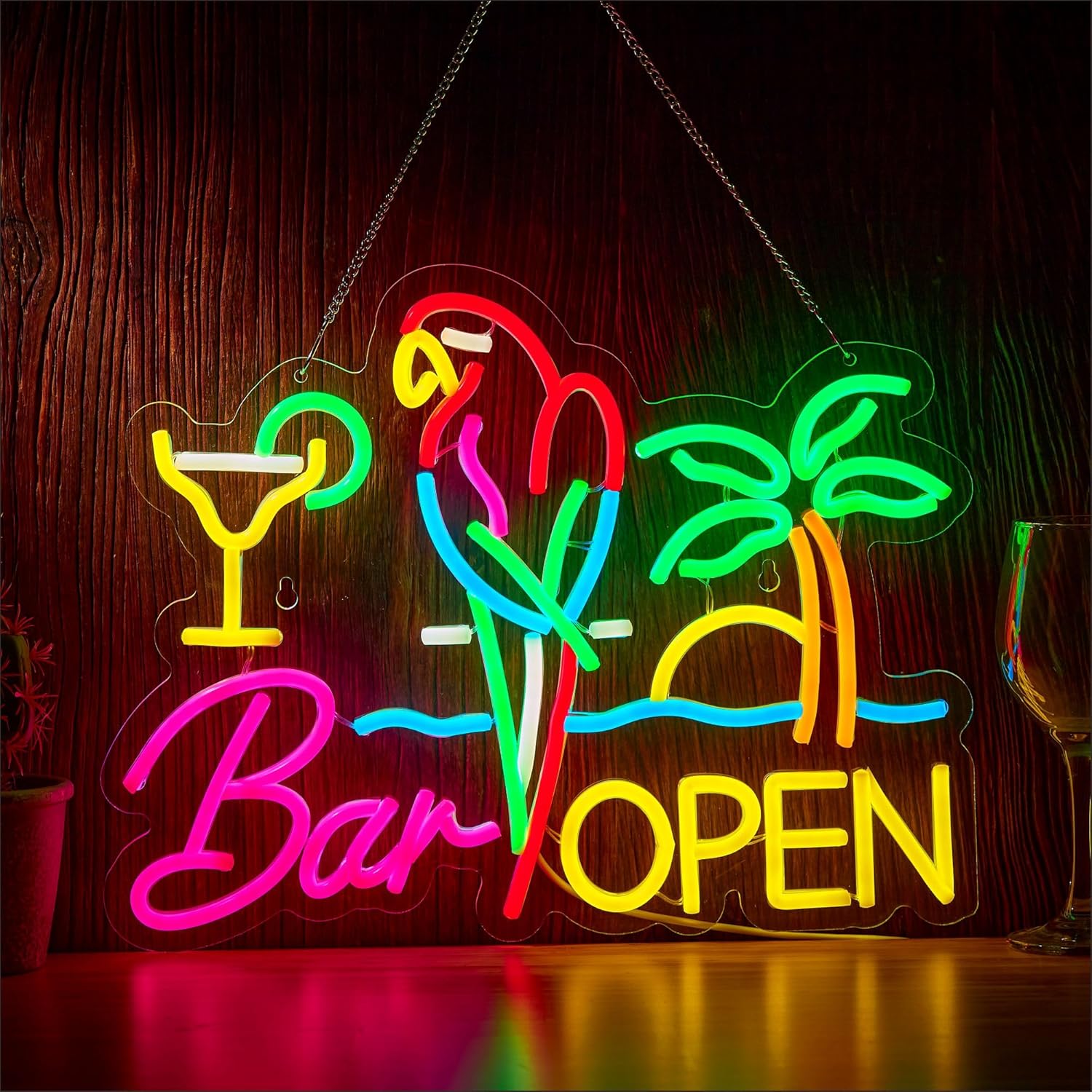 Neon Sign Party - Bar Açık Neon Tabela İşletme Sanatı