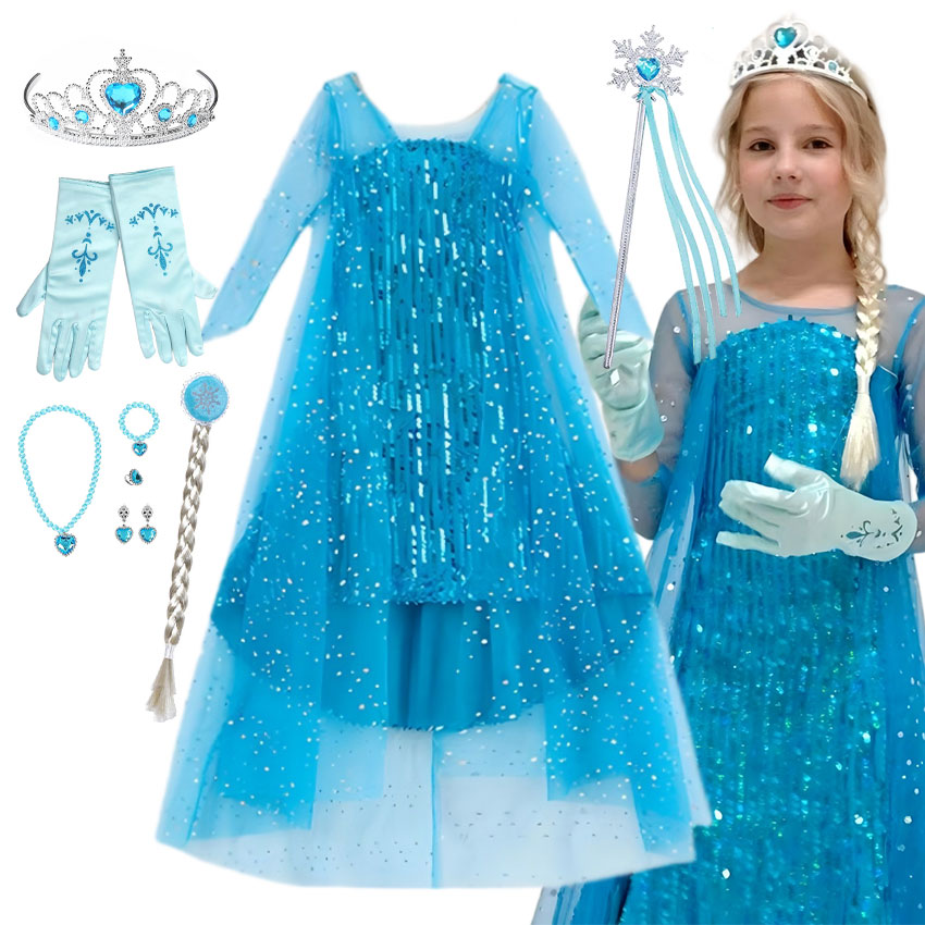 Kız Çarpıcı Prenses Maxi Elbis - Glitter Tablecloth incelemesi ve fiyatı