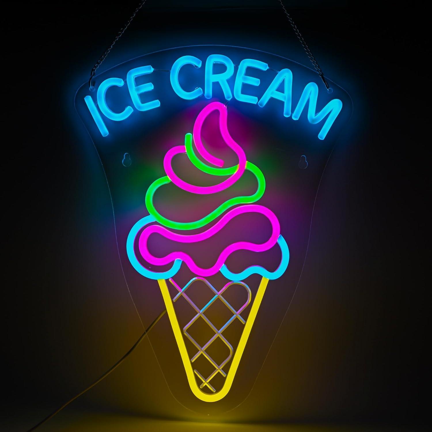 Dondurma Neon Tabelası Kısılab - Neon Sign Party incelemesi ve fiyatı