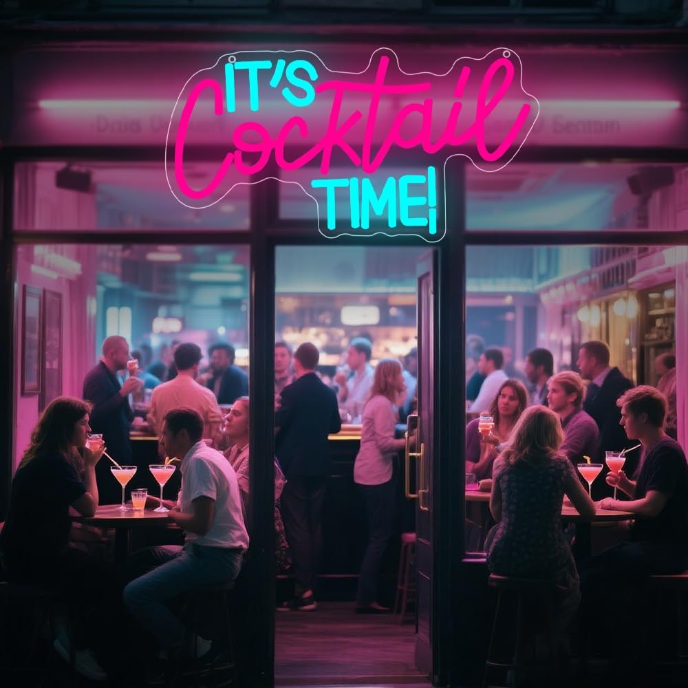 Kokteyller Neon Tabela USB ile - Neon Sign Party incelemesi ve fiyatı