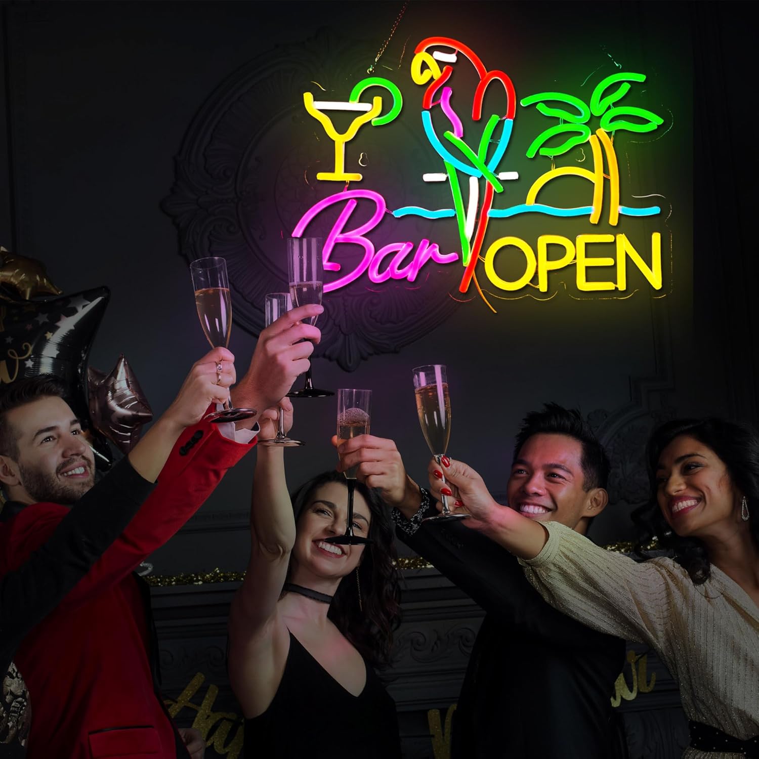 Bar Açık Neon Tabela İşletme S - Neon Sign Party incelemesi ve fiyatı