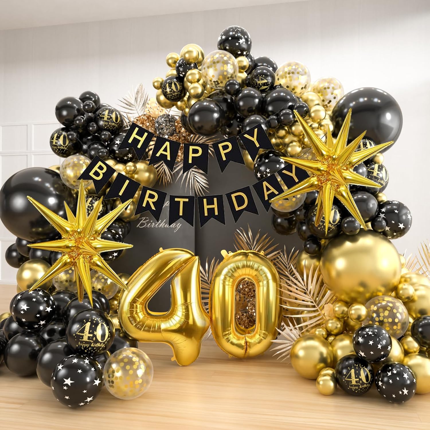 40. Yaş Günü Siyah Altın Balon - Balloon Arch Kit incelemesi ve fiyatı