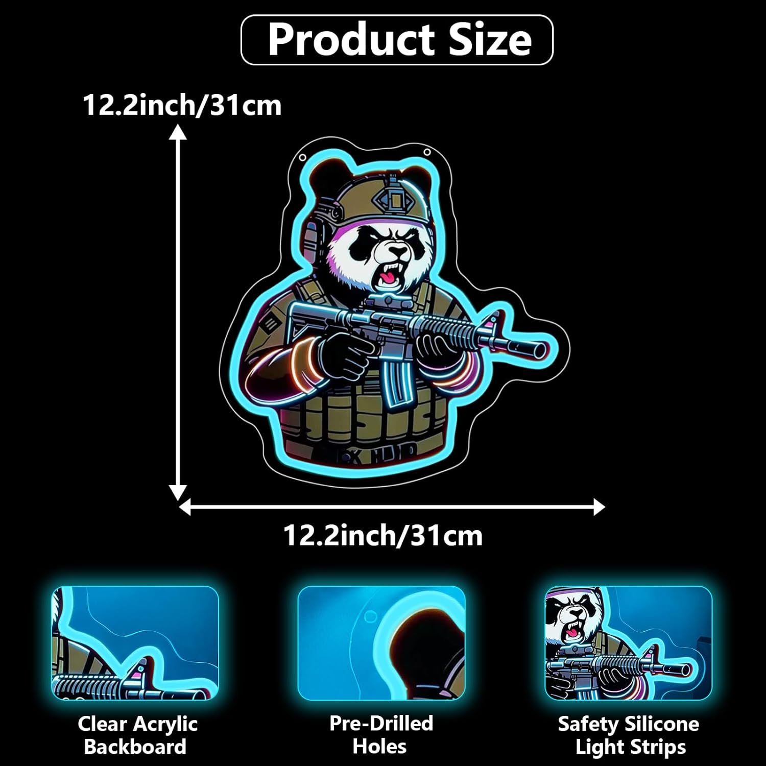Taktik Panda Neon Burcu USB Po - Neon Sign Party incelemesi ve fiyatı